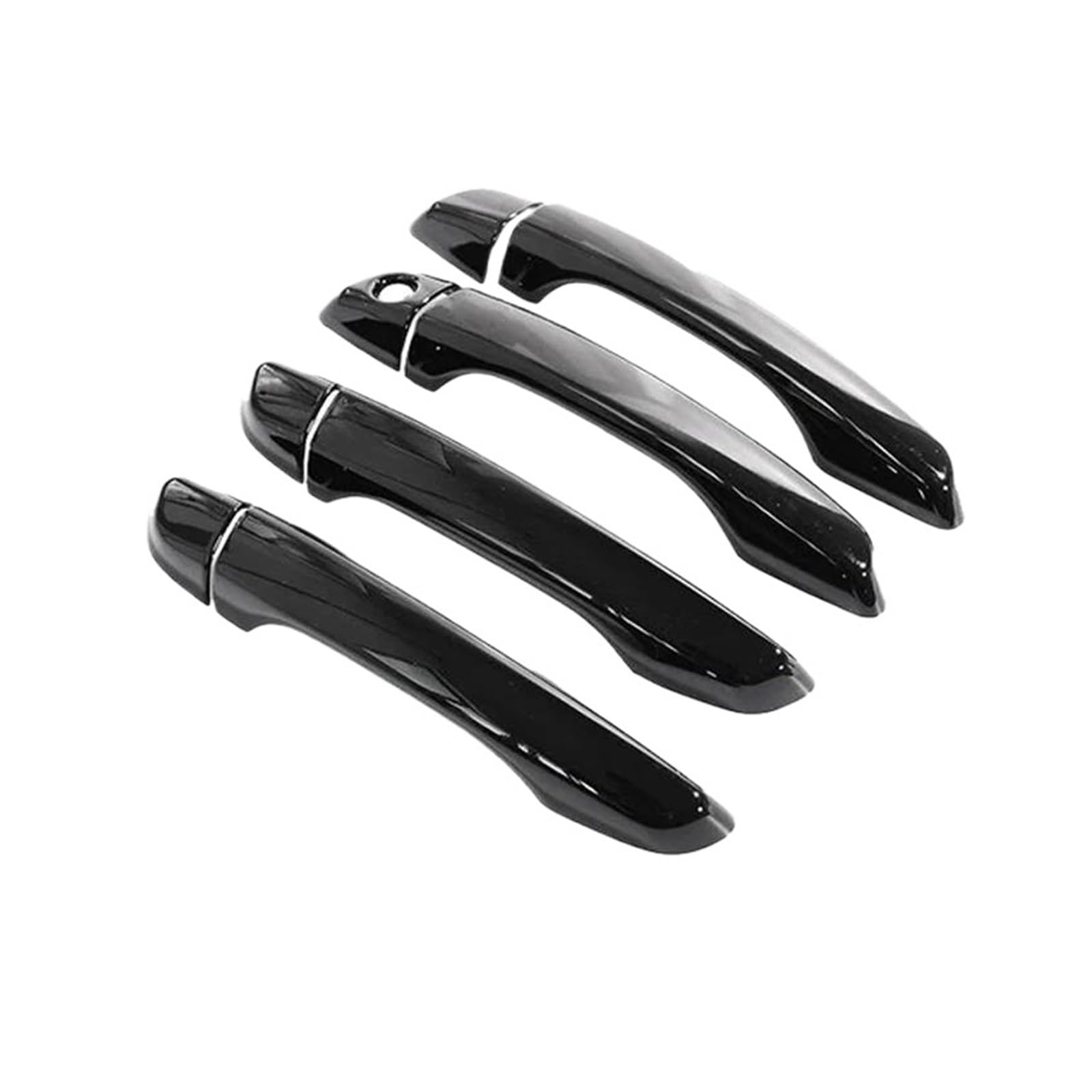 Cavinbdz Black 1 Hole Car Exterior Door Handles Covers For Citroen C4 For Picasso For Spacetourer Mk2 2013~2022 (Black 1 Hole)