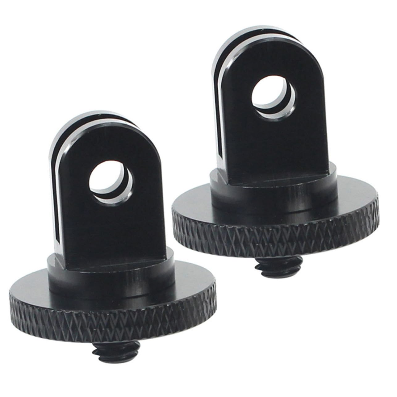 Adaptador de trípode de aleación negra resistente de 1/4 para grabaciones estables 8