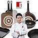 BERGNER PK407 – Sacher: Set di Utensili da Cucina: Padella Wok 28 e girarrosto 28 CMS