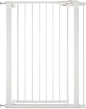 Venture Stair Gate - Q-Fix 110cm Extra Tall Baby Gate for Stairs & Doorways - 73-80cm Wide Indoor Dog Gate, Pressure Fit with Auto-Close & 90° Two-Way Open - 7cm White Extension - 2