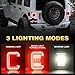 DOT Approved Smoke Lens LED Tail Lights with 20W Reverse Lights for 2007-2017 Jeep Wrangler JK&JKU Brake Reverse Light Rear Back Up Lights Daytime Running Lamps,EMC Build-in