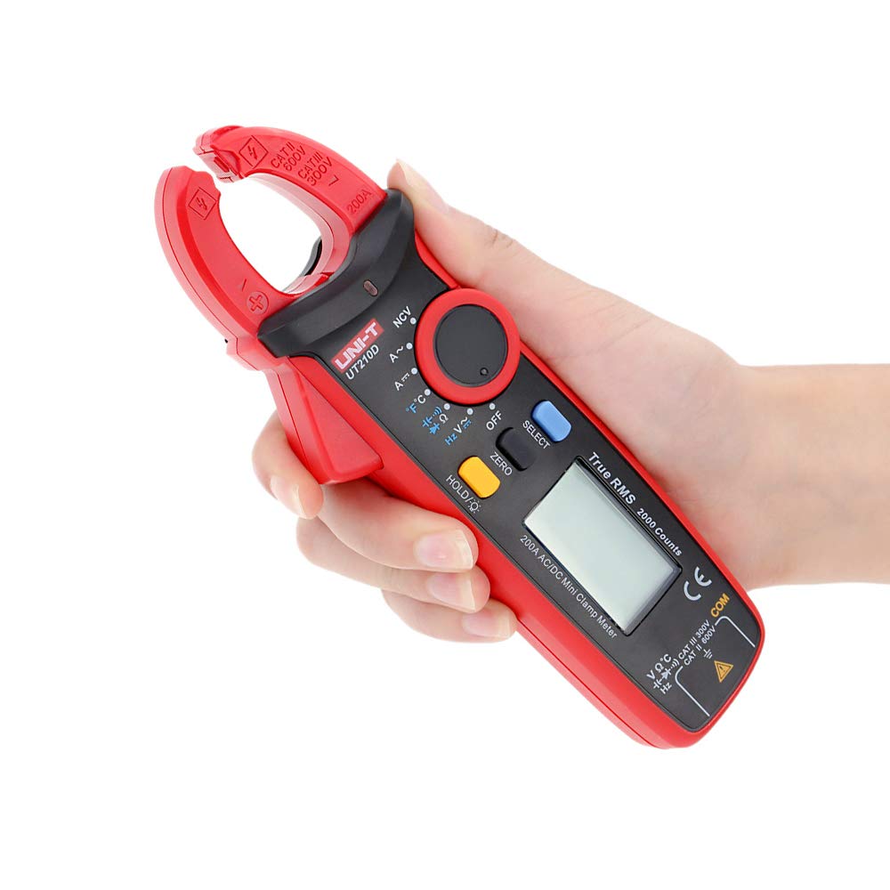 Digital UT210D 100Amp 600V AC DC Zangenmessgerät Multimeter True RMS VFC Diode