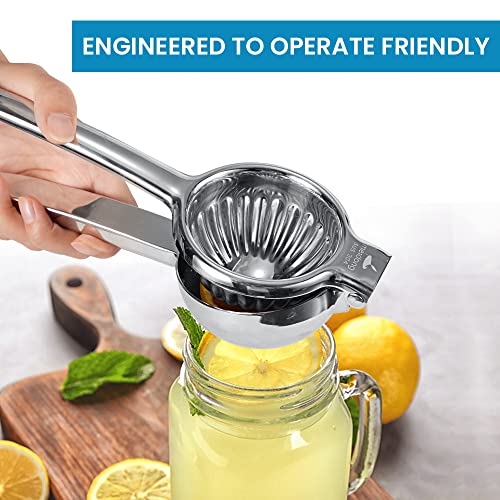 Upgraded Lemon Squeezer Meidong Super Stainless Steel 304 Hand Press Juicer Manual Citrus for Juicing Lemon ＆ Limes, Vegetables - image 4
