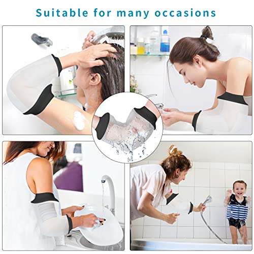 SUPERNIGHT Waterproof Cast Cover for Shower Arm, PICC Line Covers for Upper Arm, Adult Reusable Watertight Wound Bandage Sleeve Protector for Elbow - Thumbnail 6