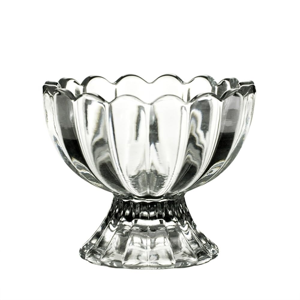 Zyyanshop One Color Butter Dish Butter Dish Flower Shape In Glass For Kitchen Ice Cream Cups Dessert Plates