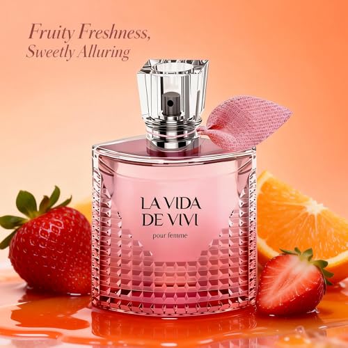 Image of AFLUXE Women's Eau de Parfum, Citrus Floral Women's Perfume with Vanilla & Patchouli Base, La Vida de Vivi Pour Femme Fragrance