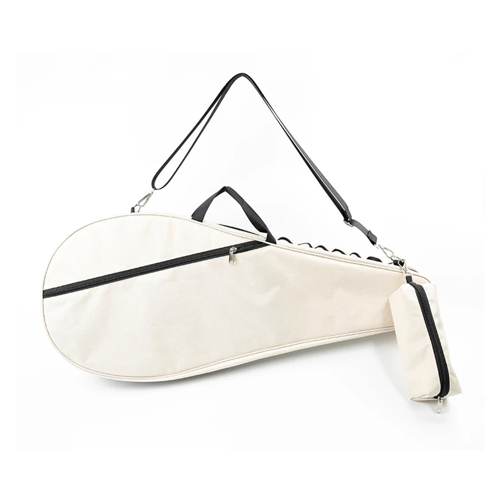 Custodia for Racchetta Da Badmiton Tennis for Varie Racchette Spalla Unisex In Fibra Di Carbonio Eva Con Faccia Morbida