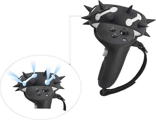 Miniatura 5 de Cubierta de agarre para controlador táctil soporte de pared compatible con Oculus Quest 2