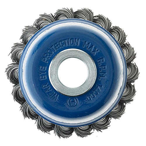 Image of Mercer Industries 189070B - 2-3 /4 inch x 5 /8 inch Knot Cup Brush, .020 Carbon Steel Wire