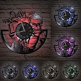 Größe: 30 cm, Farbe: schwarz. Jede Wanduhr hat ein einzigartiges Design und das Zifferblatt ist ein Aufkleber.