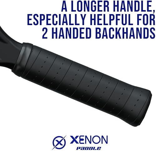 Miniatura 6 de Pala de tenis con plataforma vectorial de xenón, cabeza de gran tamaño, punto de equilibrio uniforme, núcleo de espuma de firmeza media, potencia y