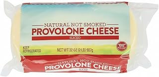 Sliced Provolone Cheese, Sliced provolone cheese offers a great on-the-go snack or can be used with sandwiches, All-natural ingredients, [ 32 oz, 2 pound ]