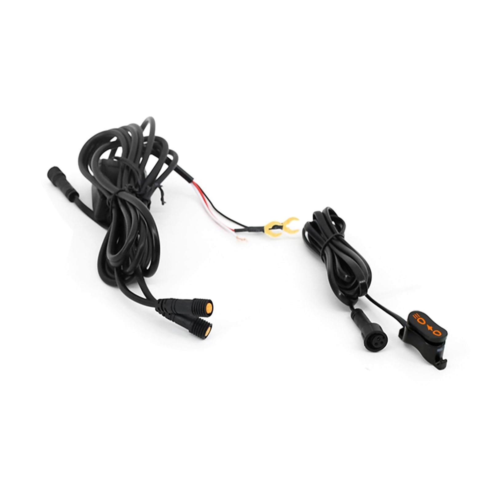 Keenso Fari LED Motociclo, 2Pezzi 40W 4000LM Luci di Guida Ausiliarie con Cablaggio Interruttore, 6000K Bianco 3000K Ambra per Auto ATV SUV Camion (luce viola)