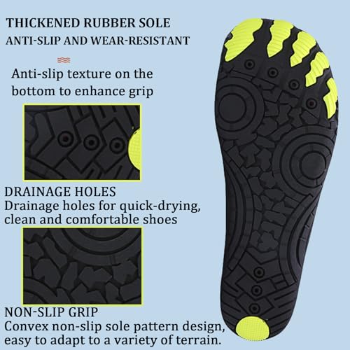 Cliont Water Shoes Men Women Outdoor Quick-Dry Aqua Shoes for Hiking Diving Surfing Walking2