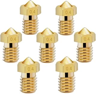 14 Pcs M6 3D Printer Nozzle 0.4mm Extruder Brass Nozzle Print Head for 1.75mm Filament E3D V5 V6 Makerbot