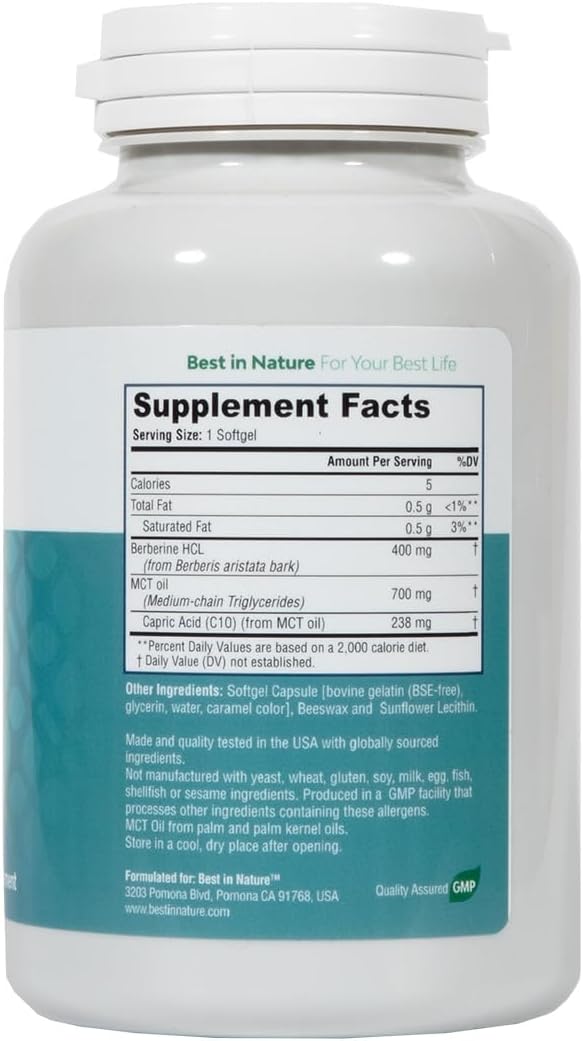 Berberine 400mg 90 Softgels from