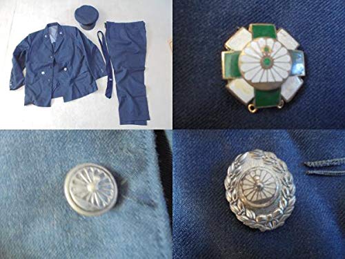 AKa6273 国鉄 JNR 制服 上下 ネクタイ 帽子 セット ① 昭和56年 Amazon.co.jp: AKa6273隼レトロ 国鉄 JNR 制服 上下 ネクタイ