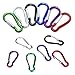 AGPtek Spring-loaded Gate Bottle Gourd Shaped Aluminum Locking Carabiner for Home, RV, Camping, Fishing, Hiking, Traveling and Keychain, 2-Inch, Assorted Colors (Set of 36)