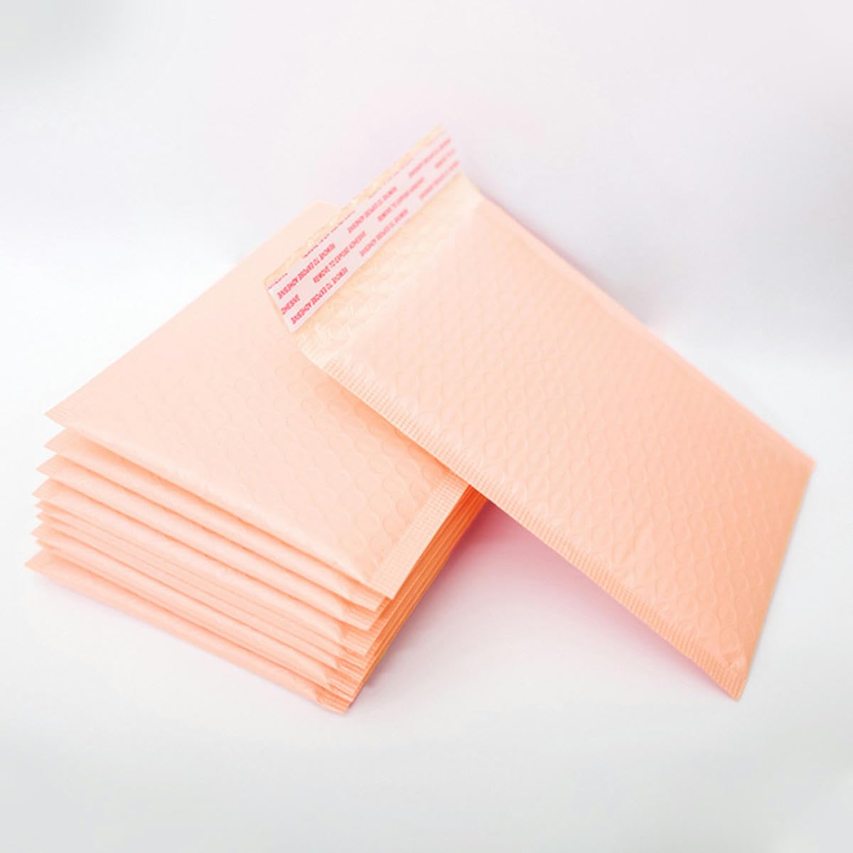 10/25/50 Stück rosa Poly-Luftpolster-Versandtaschen, gepolsterte Umschläge, mit Luftpolsterfolie gefütterte Poly-Versandtaschen für Versandverpackungen, selbstklebend, 50 Stück, 15 x 18 cm