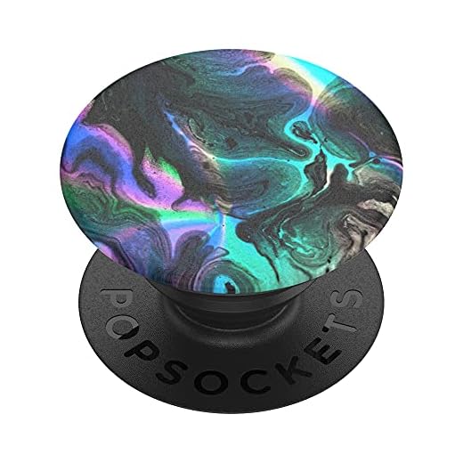 Popsockets PopGrip - Soporte y Agarre para Teléfonos Móviles y Tablets con un PopTop Intercambiable - Oil Agate