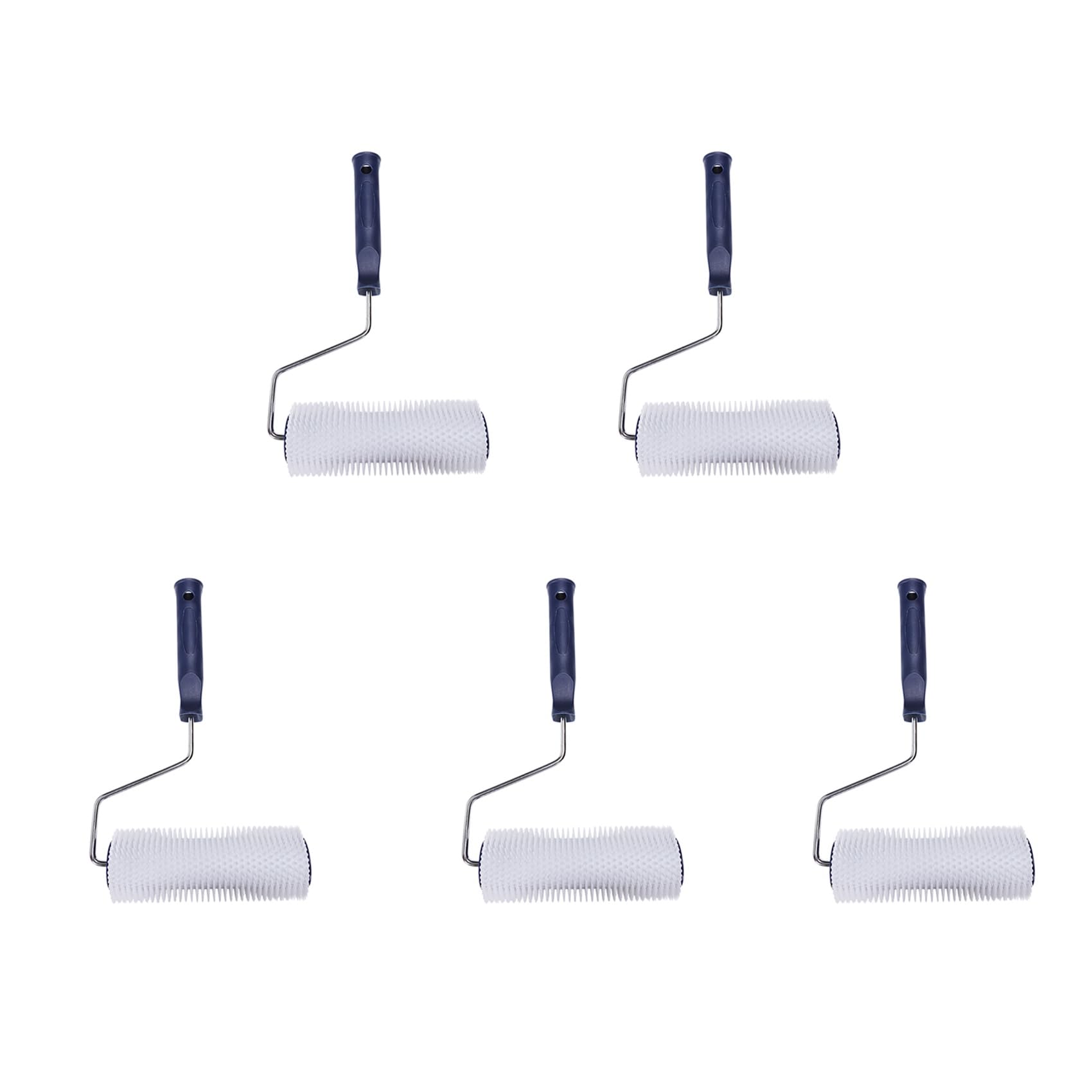 Jnchdghwa As Shown 5Pcs 7 Inch Plastic Handle Spiked Roller