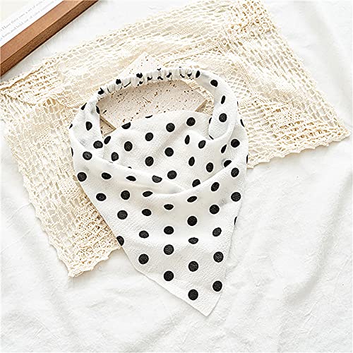 Dinprey Elastic Hair Scarf Headbands Hair Bandanas Scarf Polka Dot Head Kerchief Headbands For Women Girls (6 Colors Set B) #TOP4