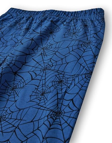 Pyjama Spider-Man garçon en rouge et bleu avec ensemble graphique manches longues