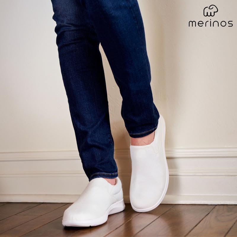 Image of Merinos Women's Slip On Fashion Sneakers, Slide on Casual Shoe, Made with Australian Wool, Lightweight & Durable Tennis Shoes