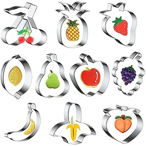 wonmon 10PCS Fruit Cookie Cutters Set Cover