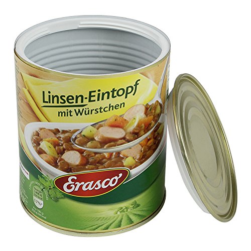 Dosentresor Dosensafe Geldversteck Erasco Linsen-Eintopf, 12 x 10 cm