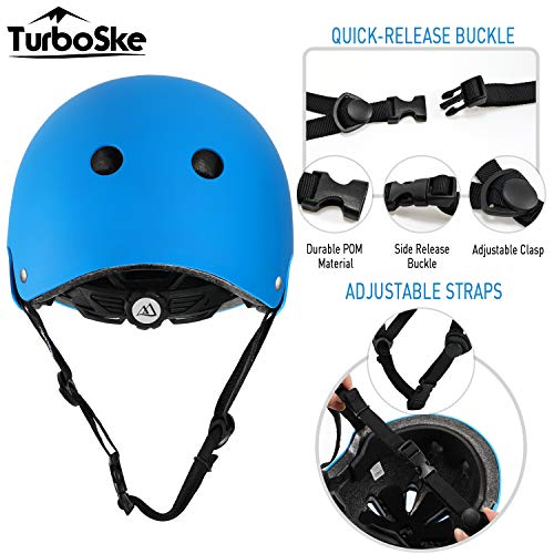 image for TurboSke Skateboard Helmet, BMX Helmet, Multi-Sport Helmet, Bike Helme