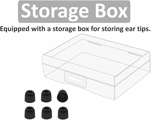 Miniatura 6 de JNSA Reemplazo para Sony WF-1000XM4 1000XM5 C700n Linkbuds S - Almohadillas de espuma viscoelástica con cancelación de ruido, tapón para los oídos,