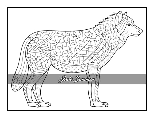 100 Animals: An Adult Coloring Book with Lions, Elephants, Owls, Horses, Dogs, Cats, and Many More! - Image 45