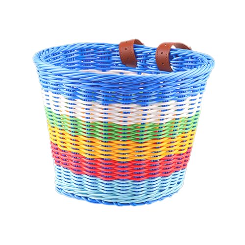 Panier vélo enfant arc en ciel pour guidon de trottinette et bicyclette fille
