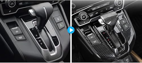 Miniatura 4 de Cubierta del panel de la caja de cambios del automóvil, cubierta del pomo de la palanca de cambios, accesorios de decoración interior para Honda CRV