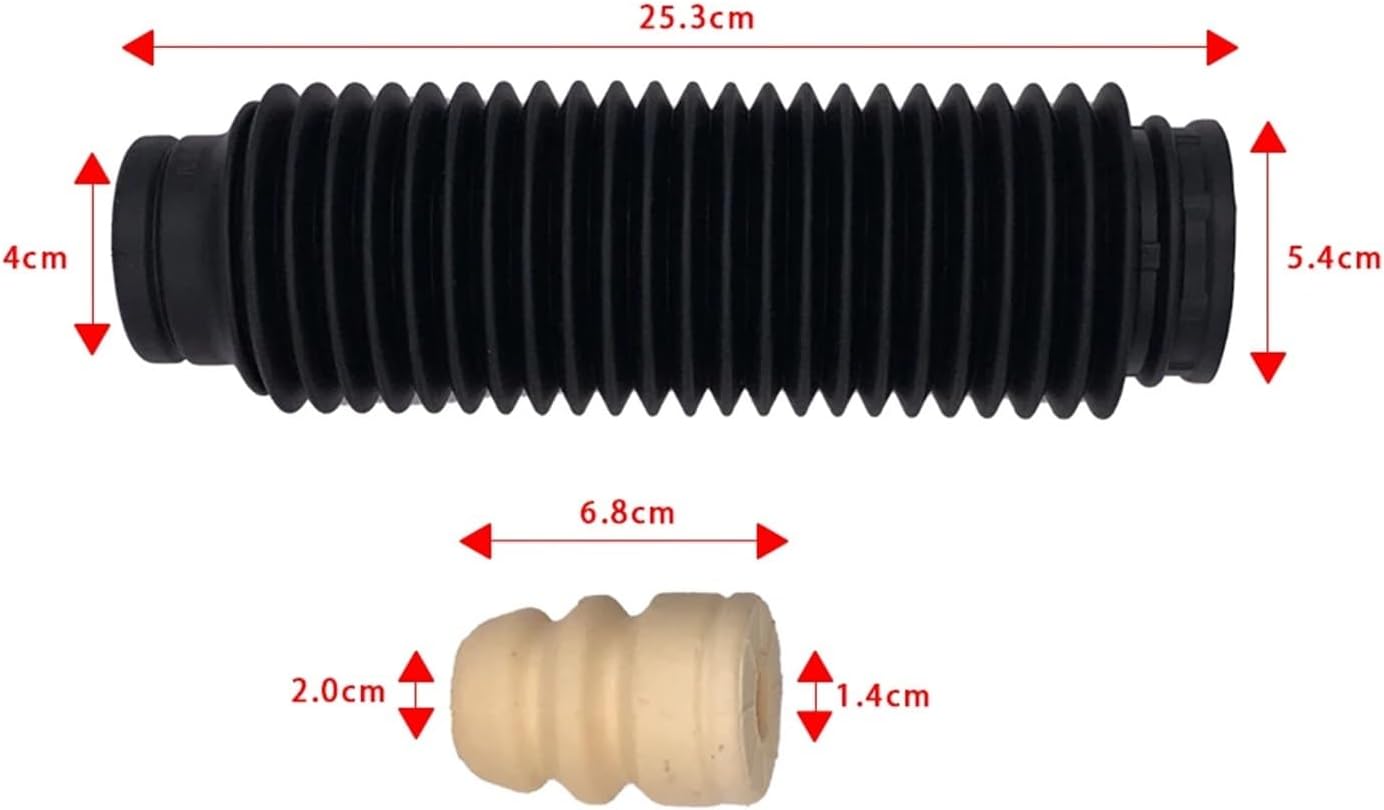 Car Front Shock Absorber Buffer Rubber Boot Set Dust Cover Spare Suspension Chassis, For Kia, For te TD 2009-2017 1.6L Air Suspension Dust Cover