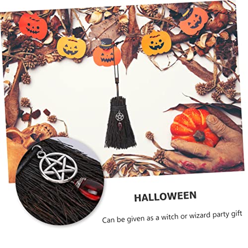 Togeval 1Pc Party Straw Hanging Decor Decoration Mini Pentagram Ornaments Rope Gems Wizard With Toys Miniature Halloween Ornament Favors Decorations Accessory Hangings Red Gift Witch Inch #TOP1