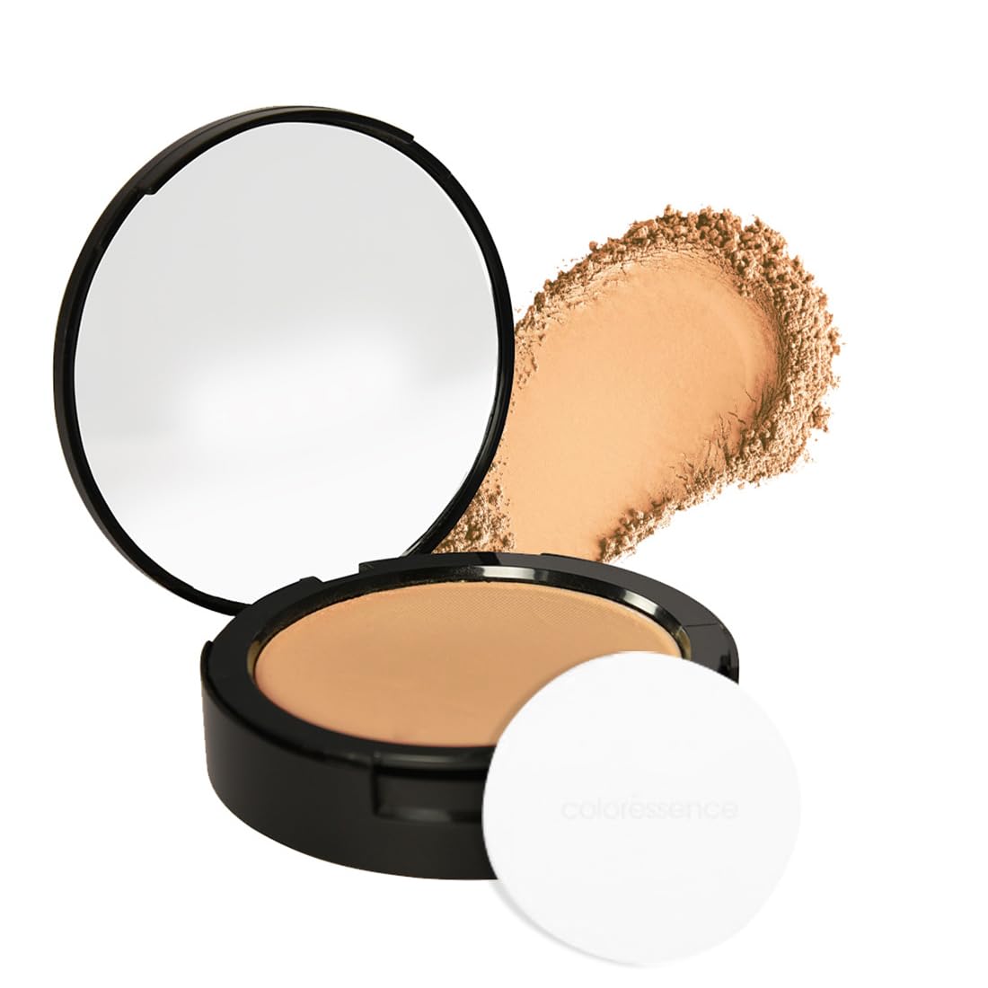 COLORESSENCE Starlet Compact Powder with Free Applicator Puff | Makeup Setting Powder | Makeup Baking Powder | Matte Compact Powder |Lightweight | Oil Control Face Powder | Dusky