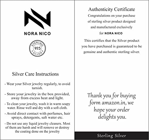 Image of Amazon Brand - Nora Nico 925 Sterling Silver BIS Hallmarked Italian Design Jewelry Click-Top Hoop Earrings for Women