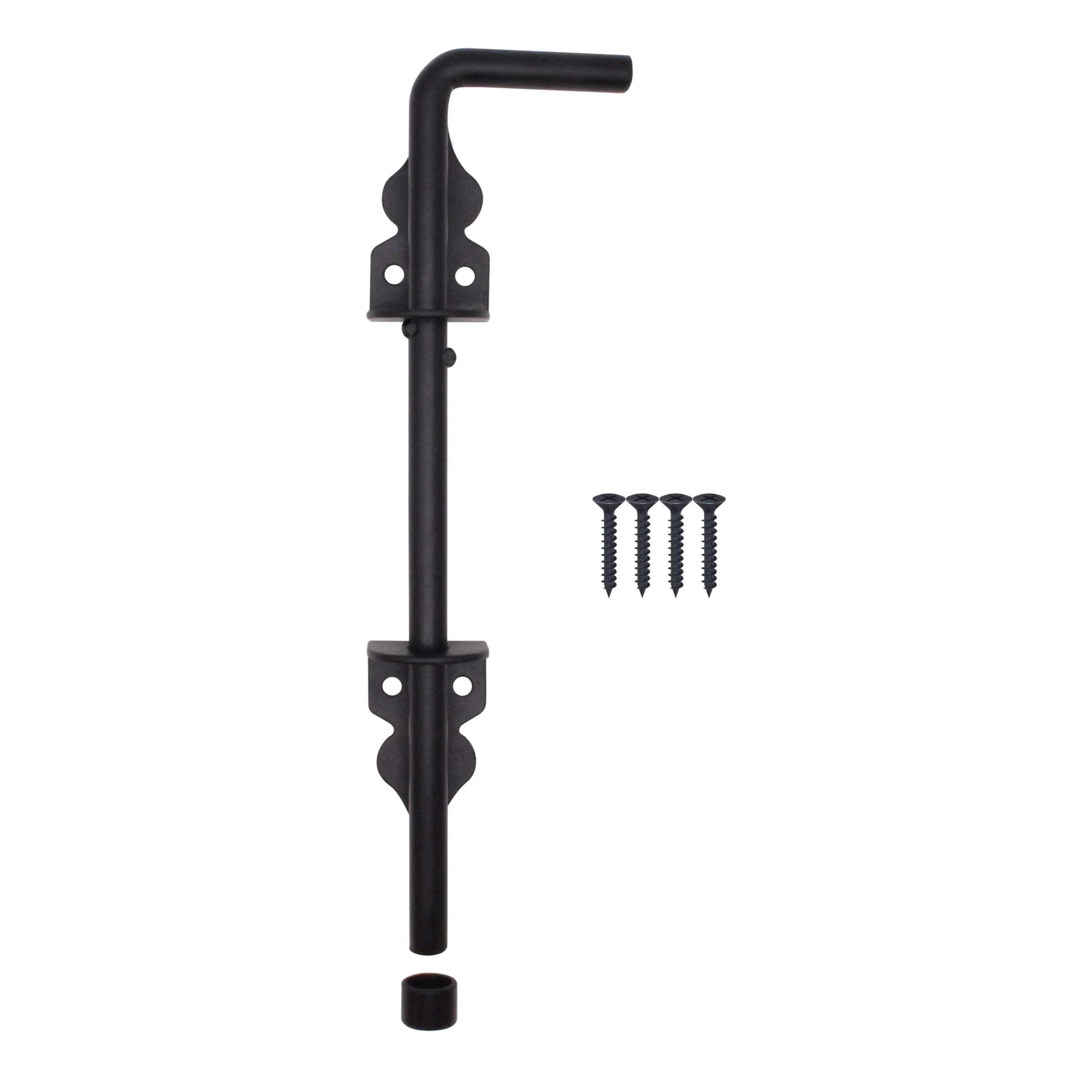 Perno desplegable de 300 mm, diseño de bastón negro, paquete de 1 (1)