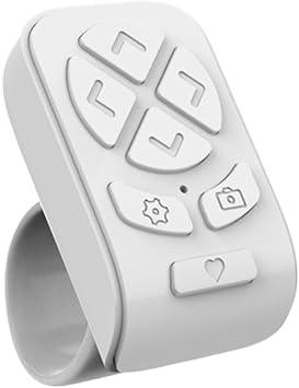 Wireless Camera Remote Control Ring | Multi-function Page Turner Scroll Ring Bluetoth Ring Remote Control Tablet Phone Camera Controller Selfie Magic Device Remote Page Flip Wireless Remote Control
