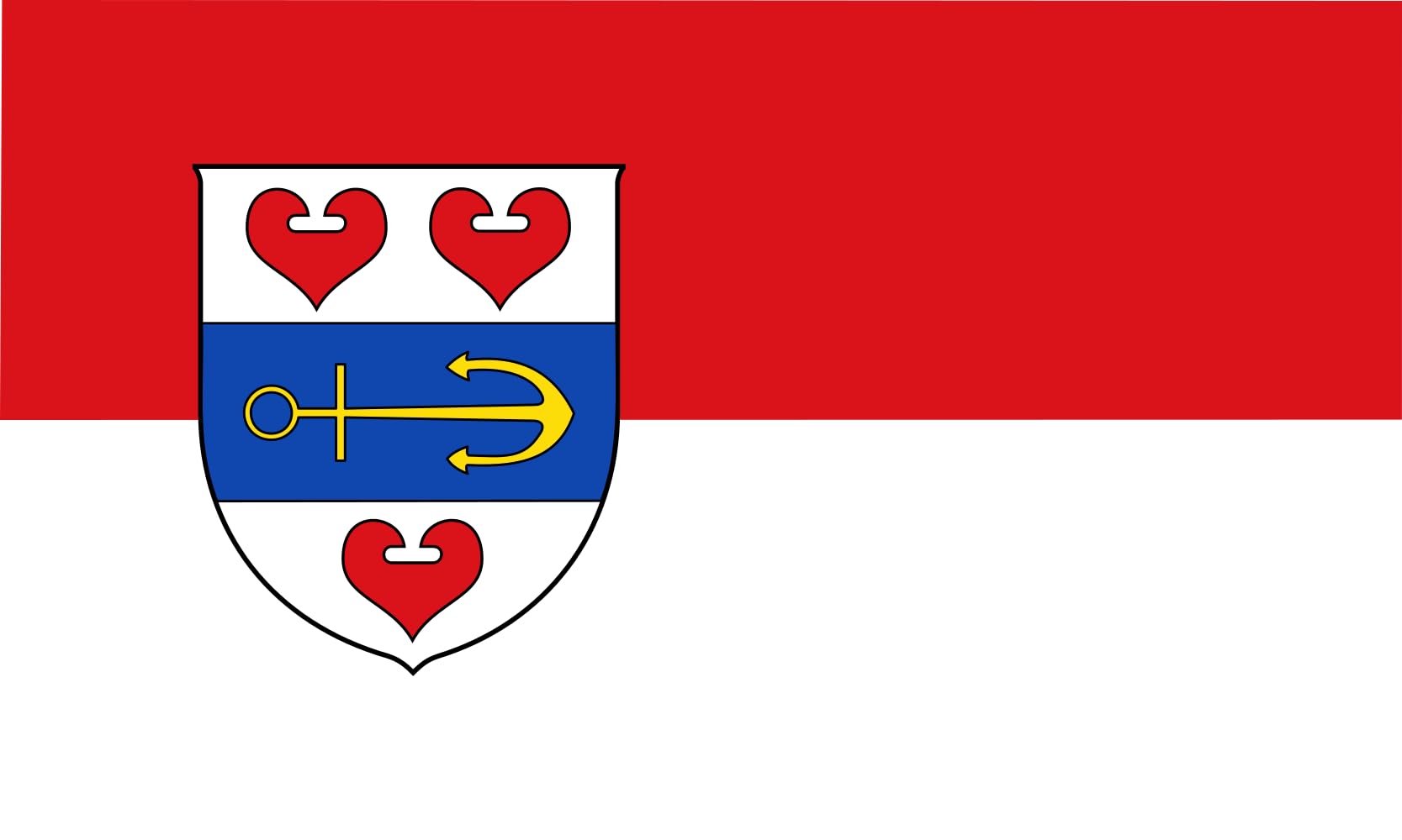 Drapeau Ville de Tecklenburg pour pavoiser votre jardin 1.35m²