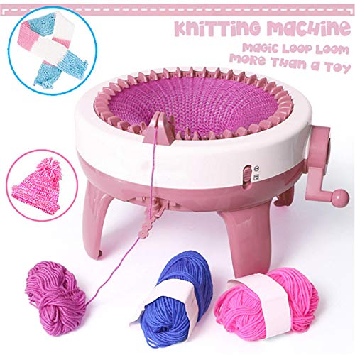 Máquina de tricô circular inteligente, giratória, camada dupla, dispositivo de tranças manuais, disp