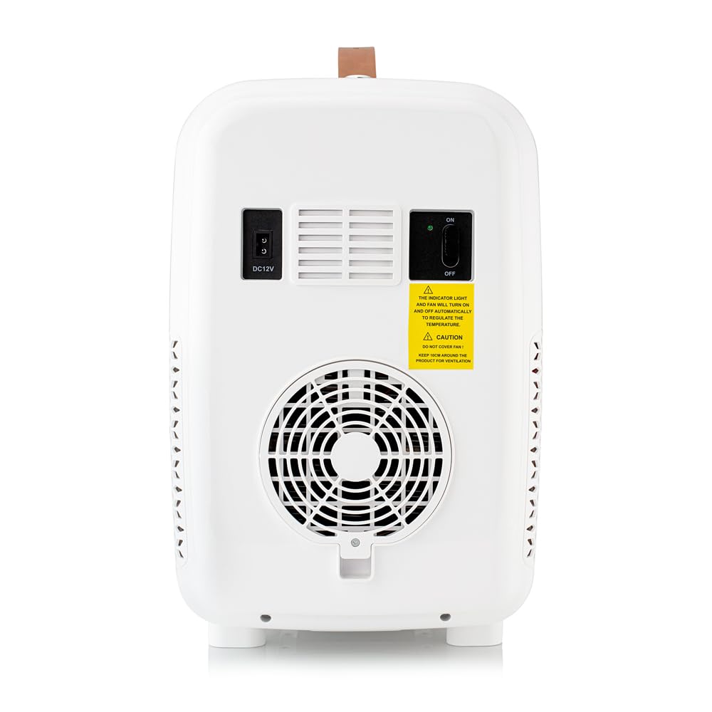 Subcold PRO15 Mini-Kühlschrank – Leise & energieeffizient, USB- & AC-betriebener kleiner Kühlschrank für Schlafzimmer, Auto, Büro & Reisen | Tragbarer Mini-Kühlschrank für Hautpflege, Beau | Schwarz