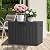 Yardgrace 45 Gallon Waterproof Deck Box, Lockable Resin Storage Box for Patio Furniture Cushions Garden Tools and Outdoor Delivery Storage, Black