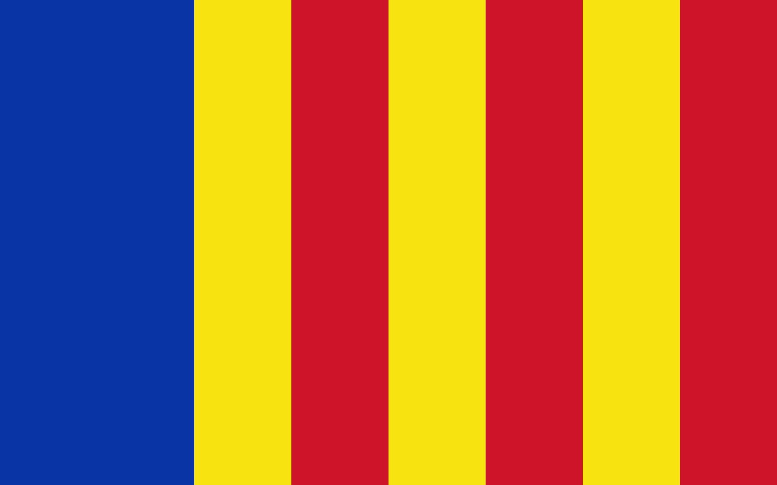 Drapeau Large Salerno de qualité supérieure avec finitions héraldiques premium
