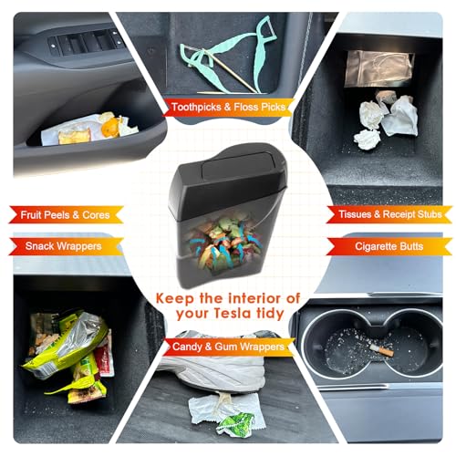 Image of for 2024 Toyota Prius Trash Can for 2023-2025 Toyota Prius /Prius Prime Small Car Trash Bin Prius Left Side Front Door Mini Trash Garbage Bin w /Lid for Toyota Prius Accessories (Prius Left Side)