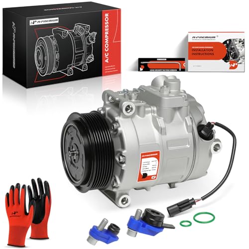 A-Premium Air Conditioner AC Compressor with Clutch Compatible with BMW 3 Series (335i, 335is, 335i xDrive, 335xi, 135i, 135is), X1, X3, Z4, 1 Series M, 2.0L 3.0L