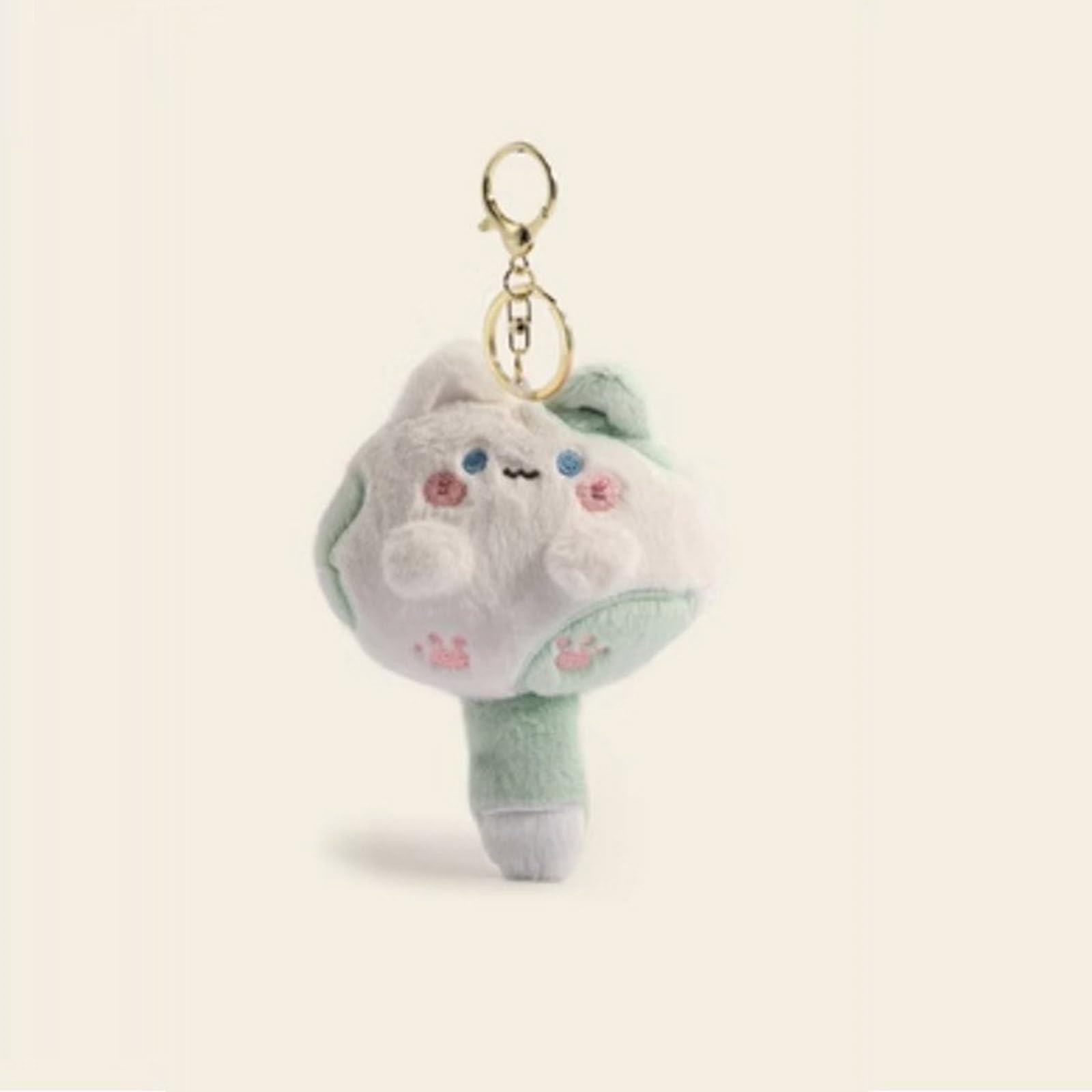 PTILSERY Plush Squeaking Pendant Stuffed Cat Keychain Lovely Key