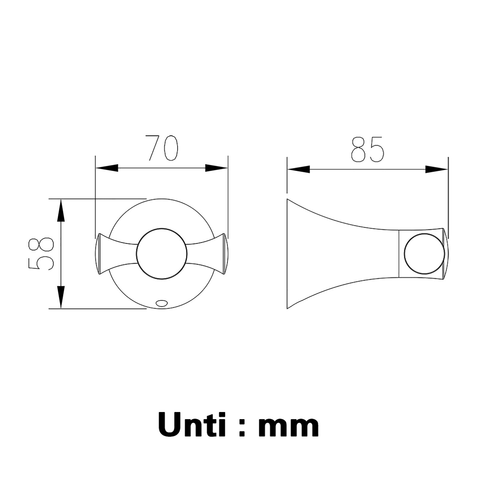Doble Ganchos Percheros 304 Acero Inoxidable Perchero de Pared Oro de Titanio Bata Percha para Baño, Cocina, Oficina, Instalación de Tornillos,4 Hooks
